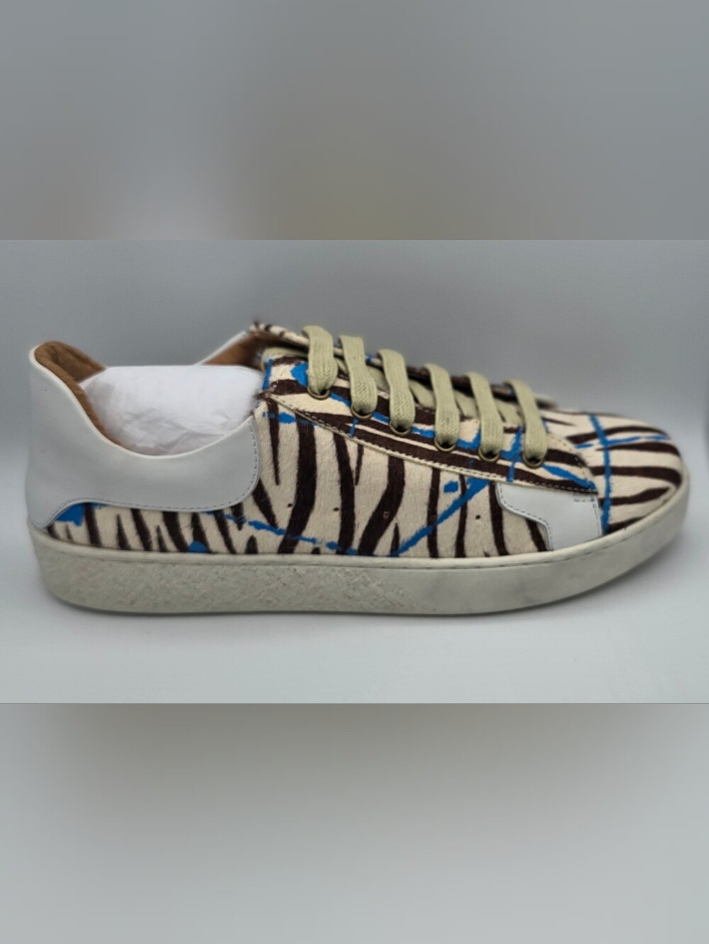 Chocolat Blu Nori Zebra Multi Calf Hair Women’s Casual Sneaker - Multi